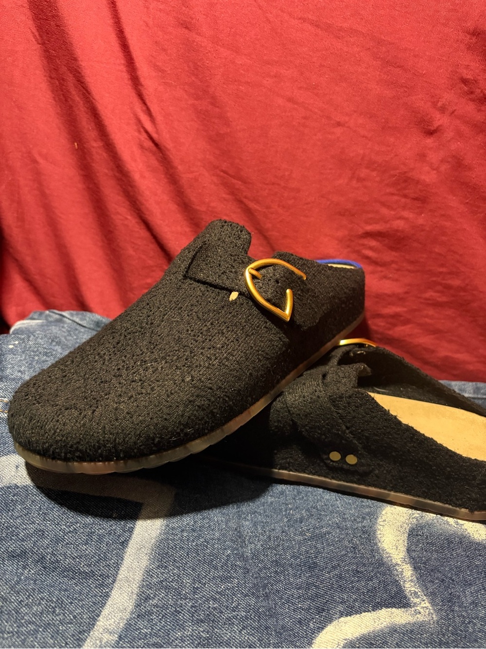 ROTHYS
The Buckle Clog In Black/neutral In Soft Black Men’s 9 women’s 10